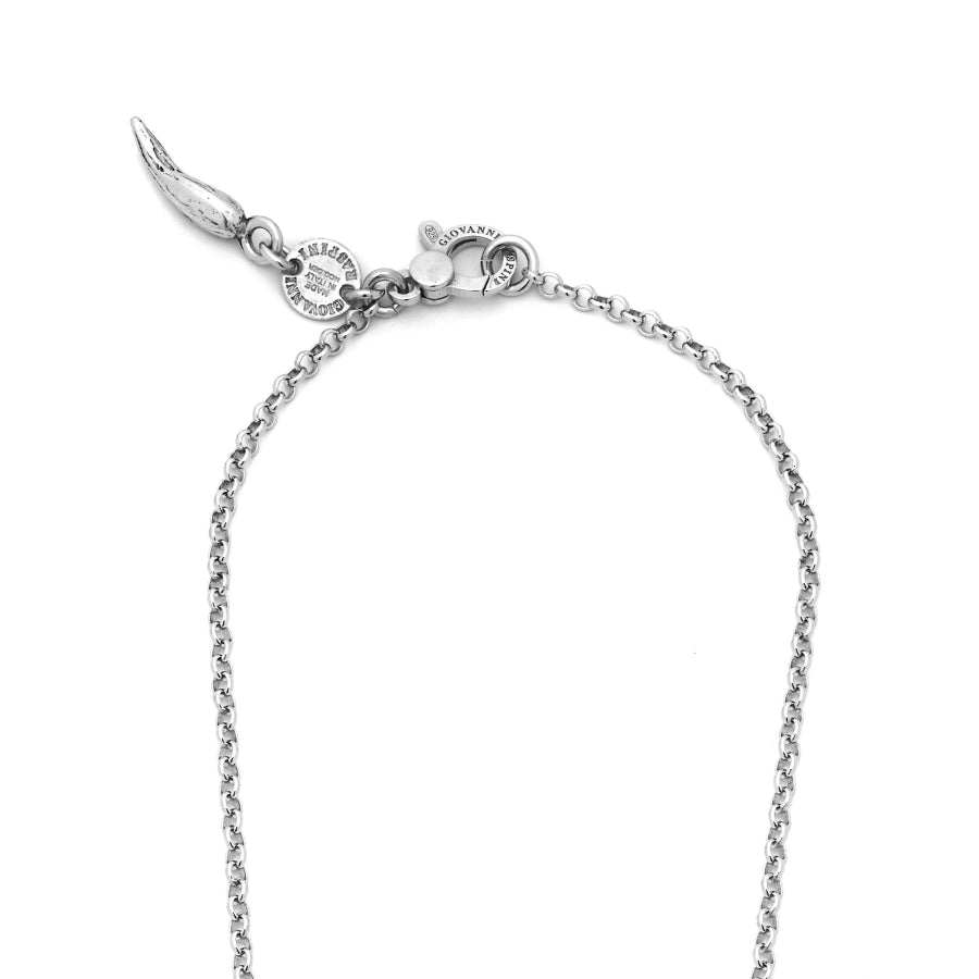 Collana Donna Giovanni Raspini Argento 925 Ciondolo Margherite Pietre Gialle 11741